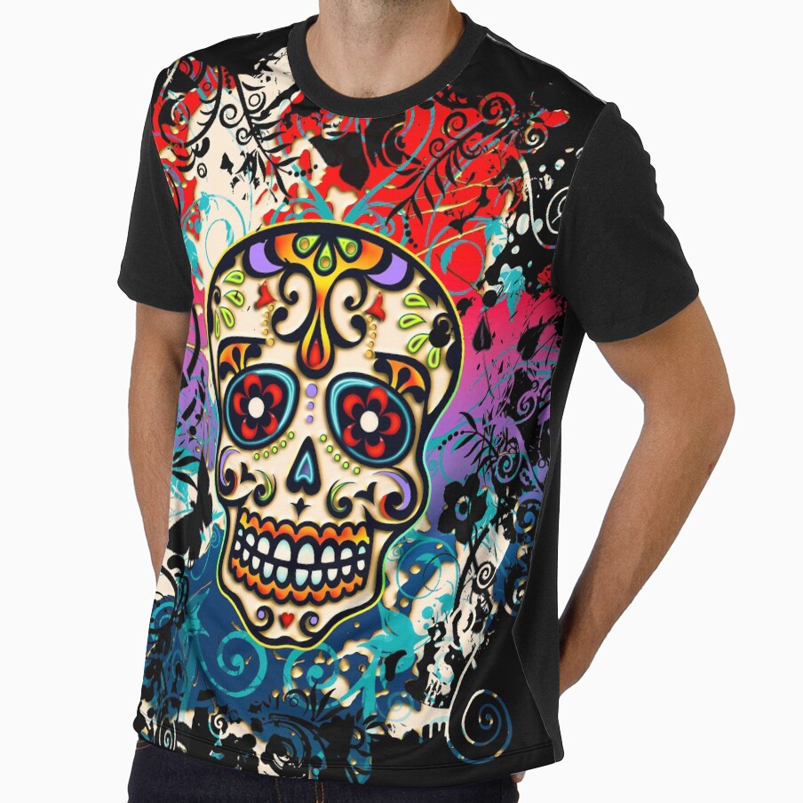 Mexican Skull, Sugar Skull, Day of the Dead, Dias de los muertos by nitty-gritty