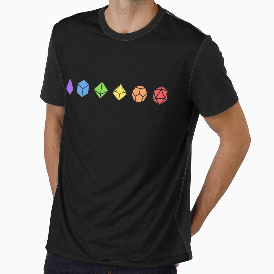 Colorful Polyhedral Dice Set by pixeptional