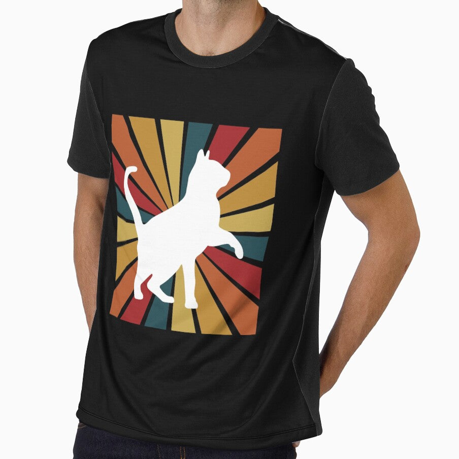 Cat Retro T Shirt, Cat Retro Shirt, Retro Cat by DesignsbyPhilee