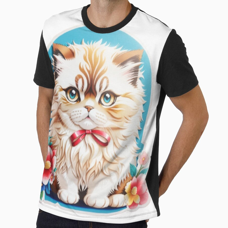 Cute Kawaii Persian Cat 008 Sticker by Alexis Art Collection