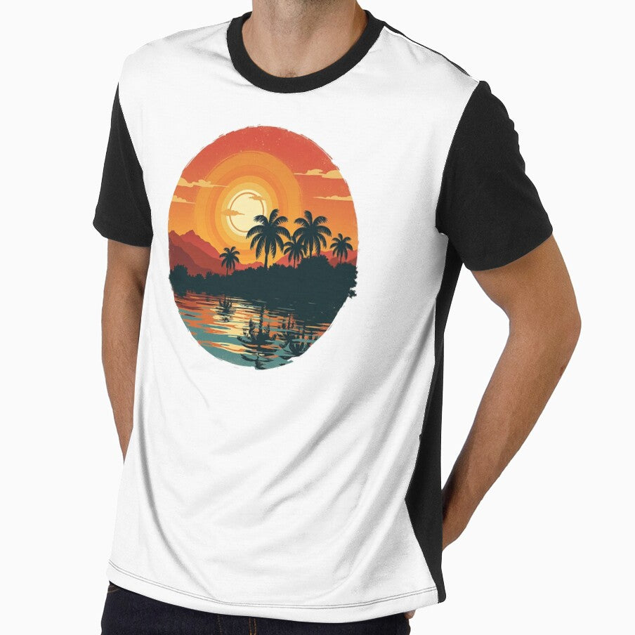 Retro nature river environment by a2zbuyshop