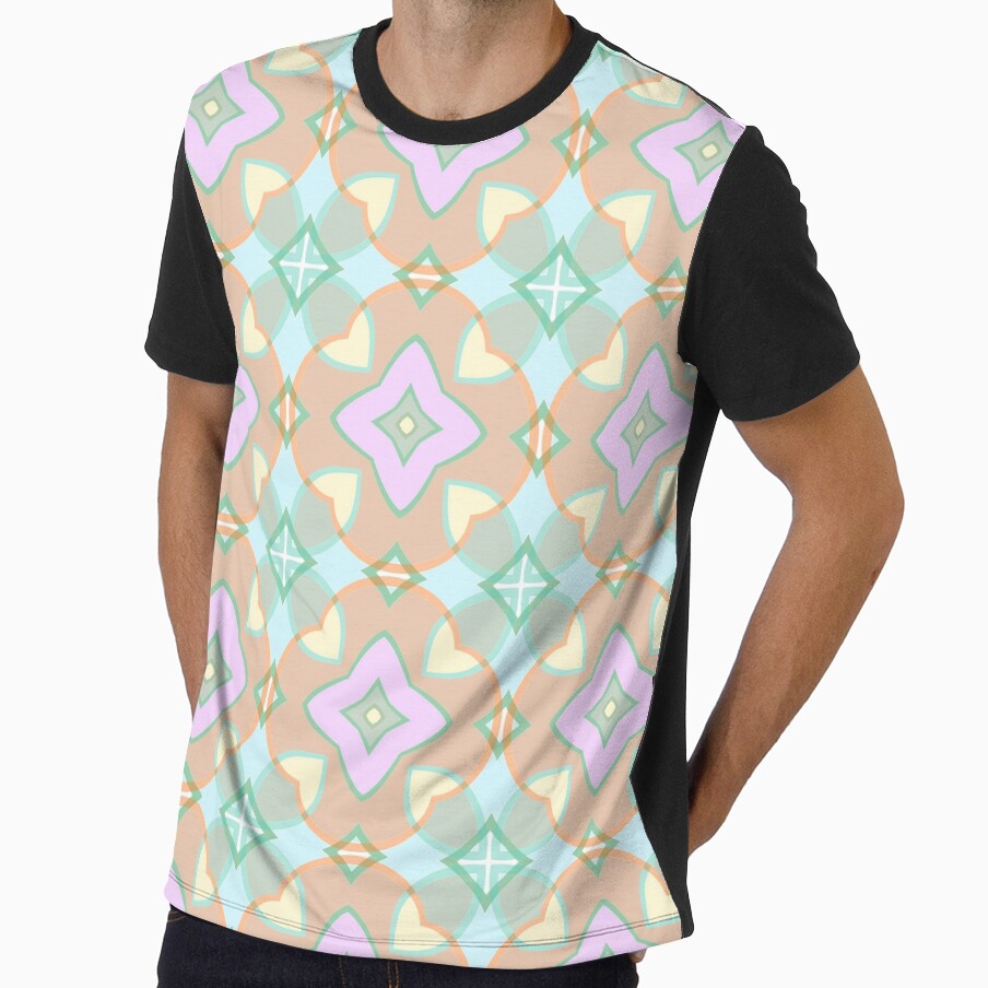 ornament the structure of the flower repeatability model symmetry seamless colorful repeat pattern by Abrahamjrnd