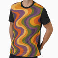 Retro Psychedelic Flow – 70s Vintage Abstract Waves by AMANINA.STORE
