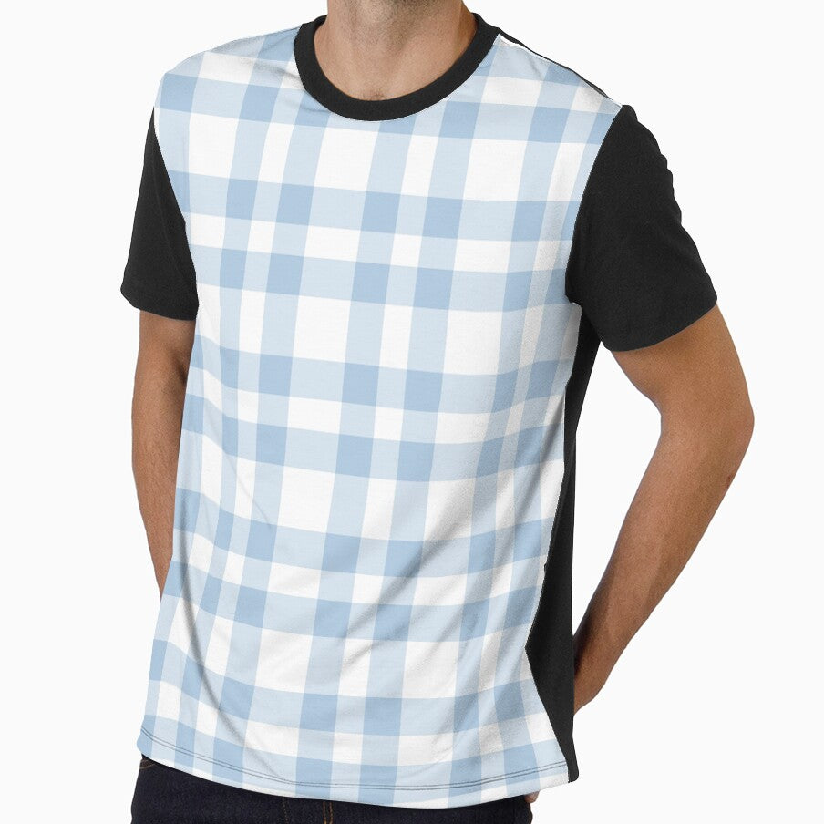 Plaid -  wildflower - blue by Stephanie Fiona Design