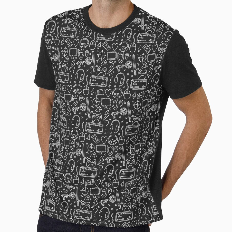 Gaming weapons cartoon pattern by Nemesiscrowd