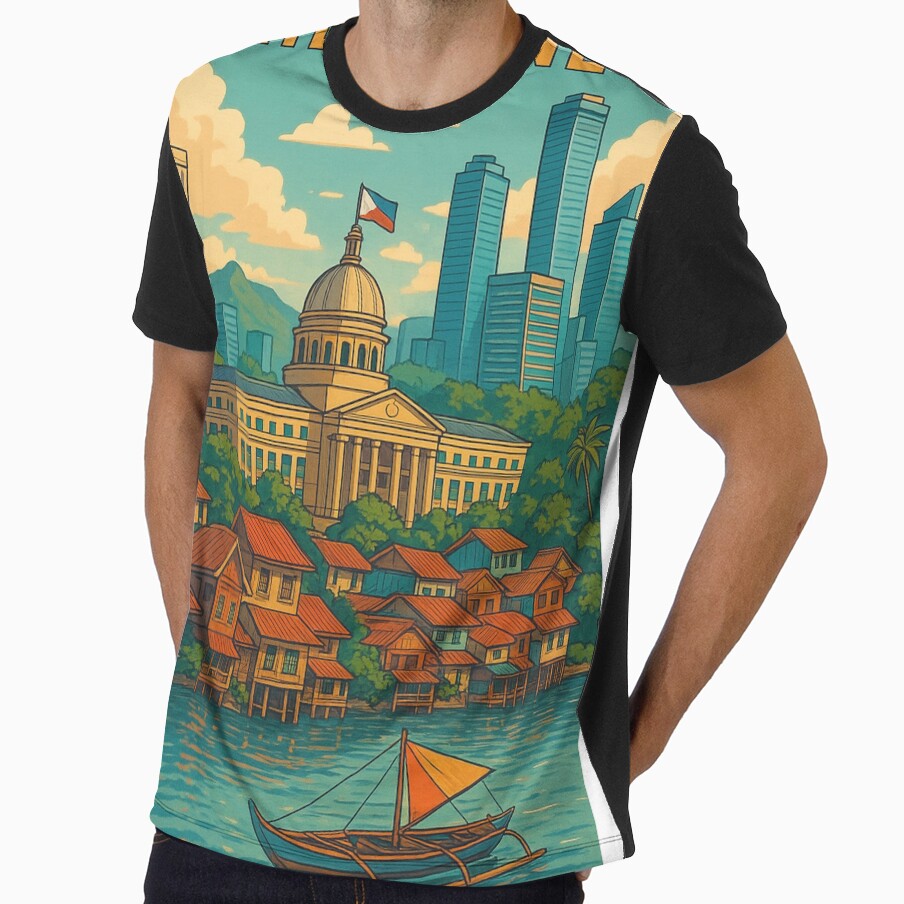 Philippines Vintage Style Illustration by TownWish