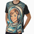 Retro 50s Astro Woman Martini Time by Lee Hiller Designs