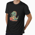 Cute Kawaii Trex Dragon Eating Ramen and Noodles with Chopsticks: a Gift for anime lovers by thegiftedadult