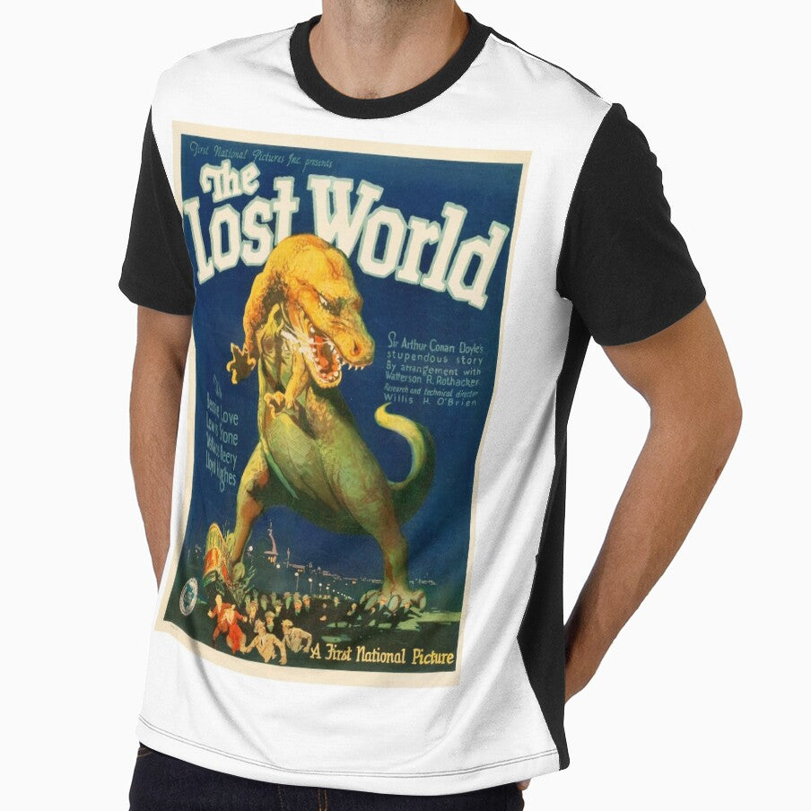 Vintage Movie Poster Dinosaur Art for Sci-Fi Fans by RickE