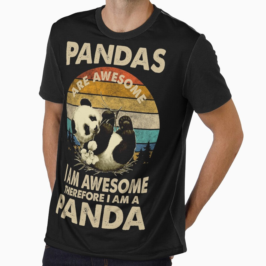 Retro Awesome Panda by spellmadebylee
