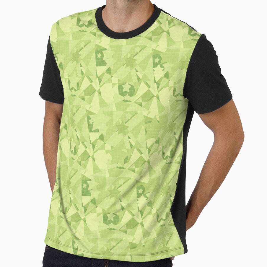 Texture abstract with stars bright green by fuzzyfox