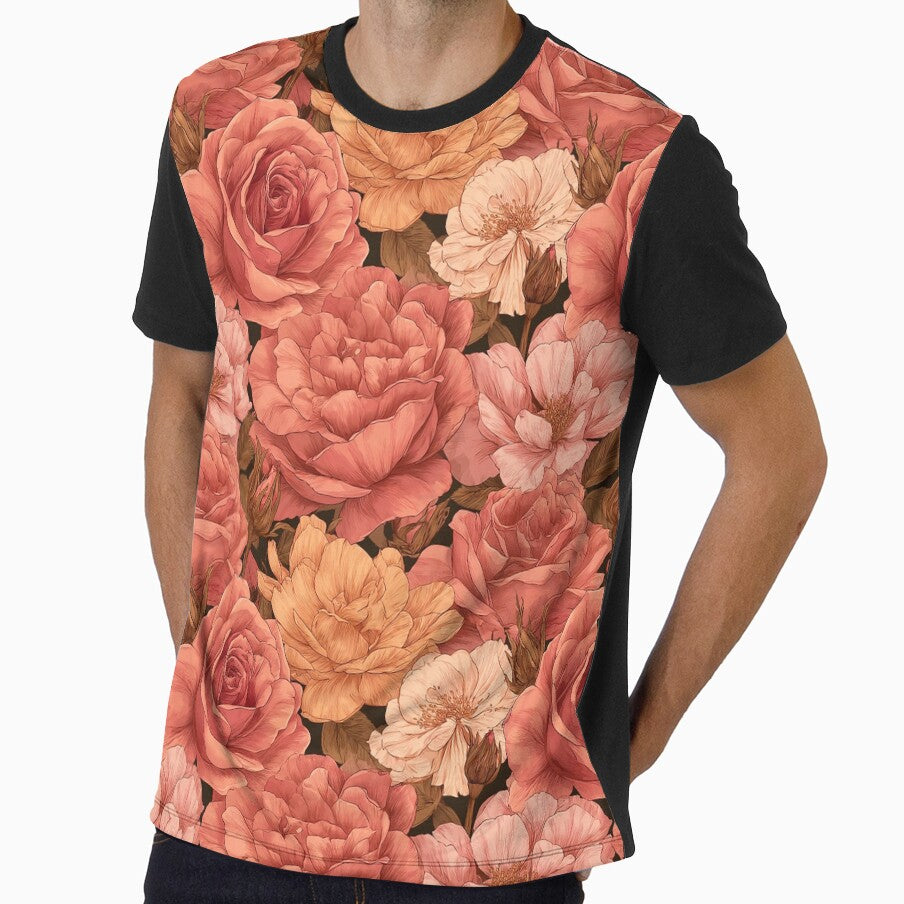 Fragrant Rose Print - Vintage Flower Pattern  - Anniversary Gifts For Husband by RoyalStarsPatts