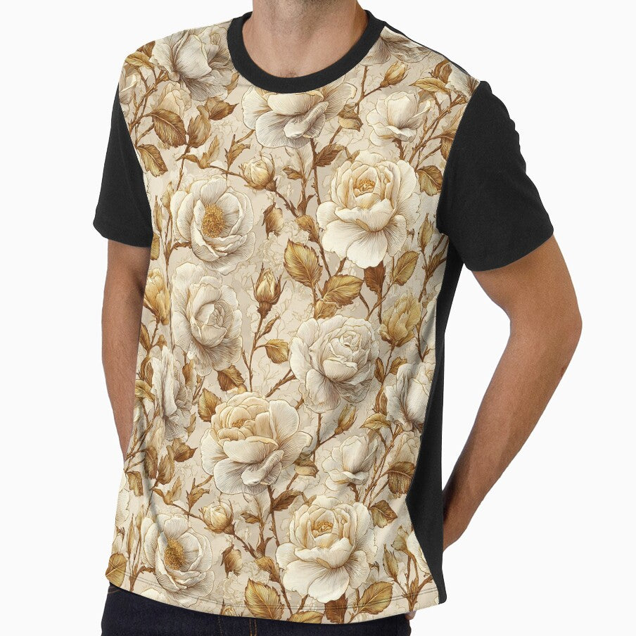 Petaled Rose Print  - Flower Bouquet Pattern  - Dad Fathers Day Gifts by RoyalStarsPatts