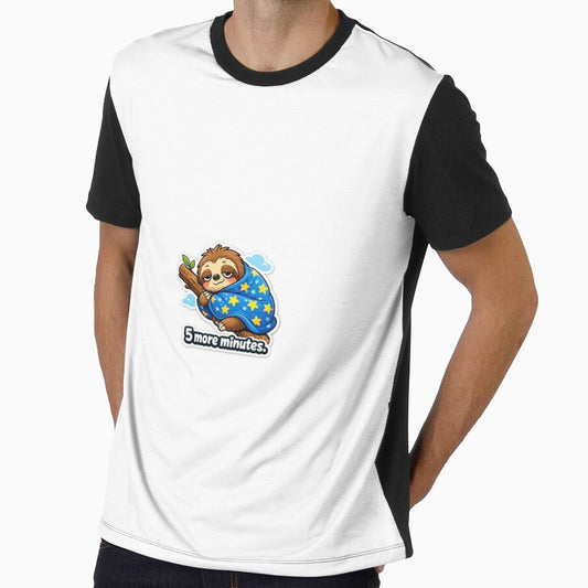 Lazy Sloth Meme Sticker – “5 More Minutes” by IntroInk