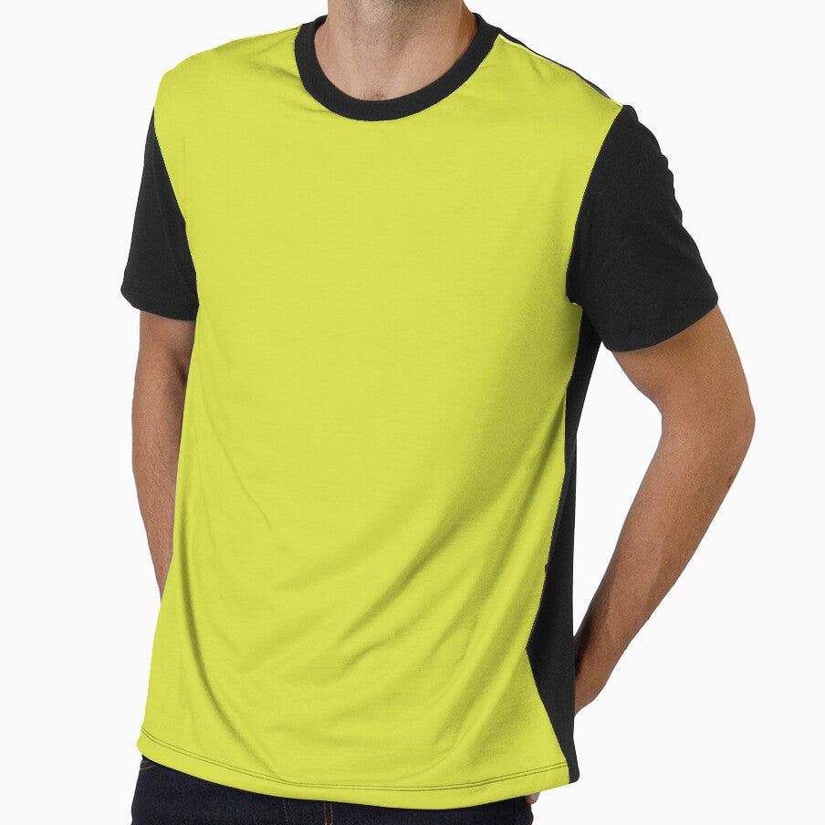 Fluorescent Yellow Solid Plain Background by burbankdesigns