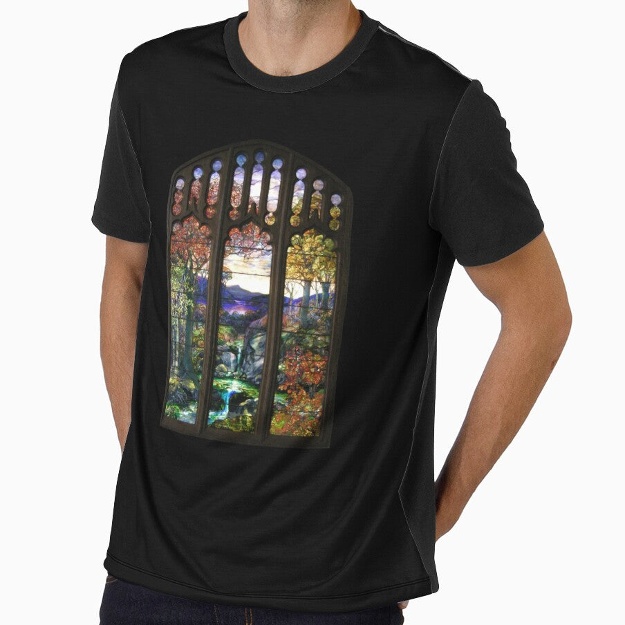 Tiffany Autumn Stained Glass Window by LaRanchera