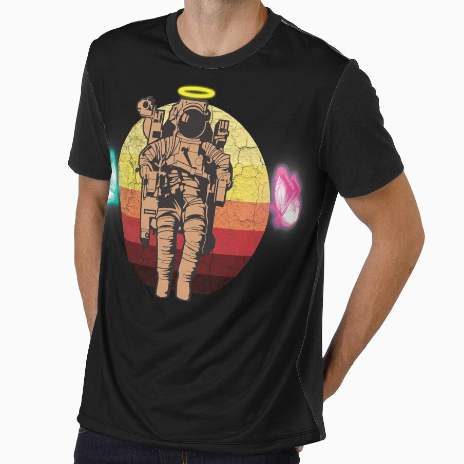 Retro astroanut with butterflies by Izod55
