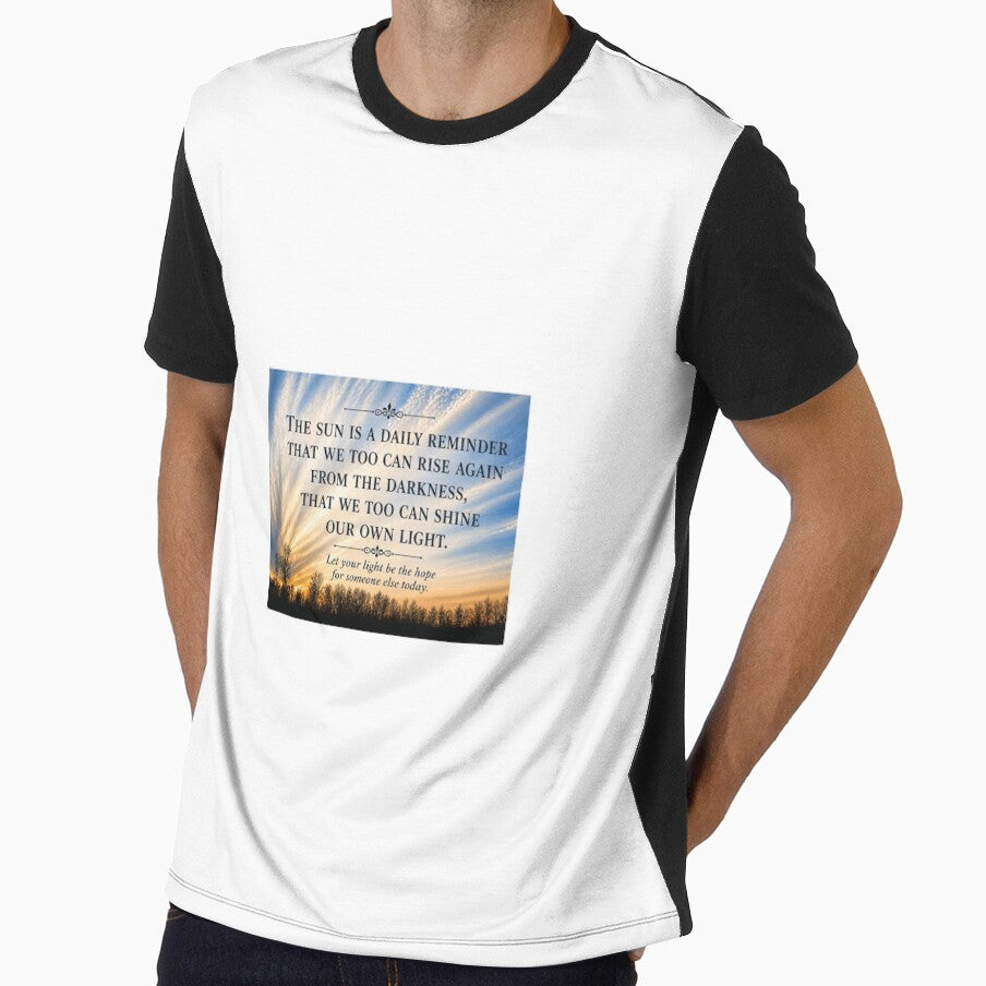 Inspirational Sunrise Quote Poster | Motivational Wall Art | The Sun Is a Daily Reminder | Nature Sky Typography Print by EACS61 Nature Photography