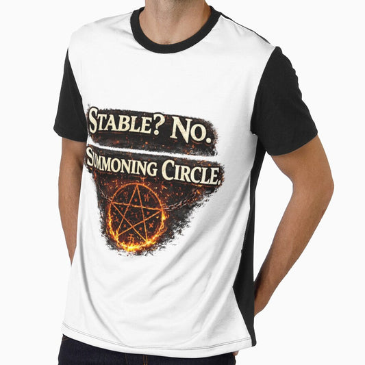Stable No Summoning Circle Funny Horse Shirt by inkstablestudio
