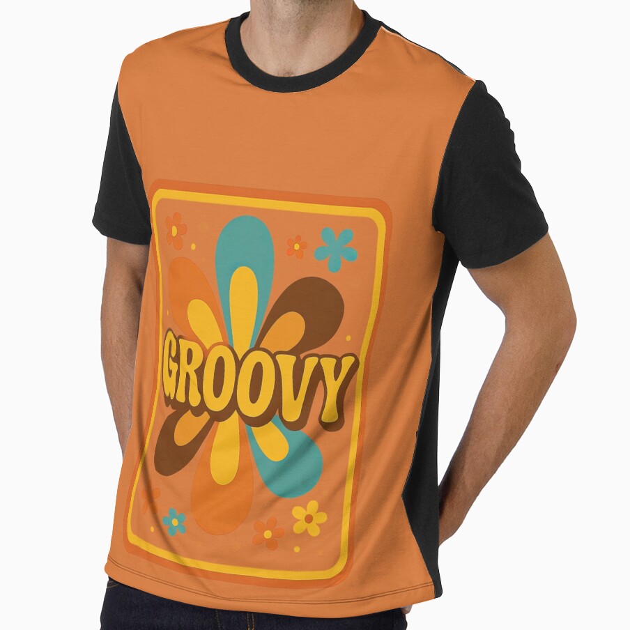 Groovy Retro Floral Explosion Design by ArtComixHaven