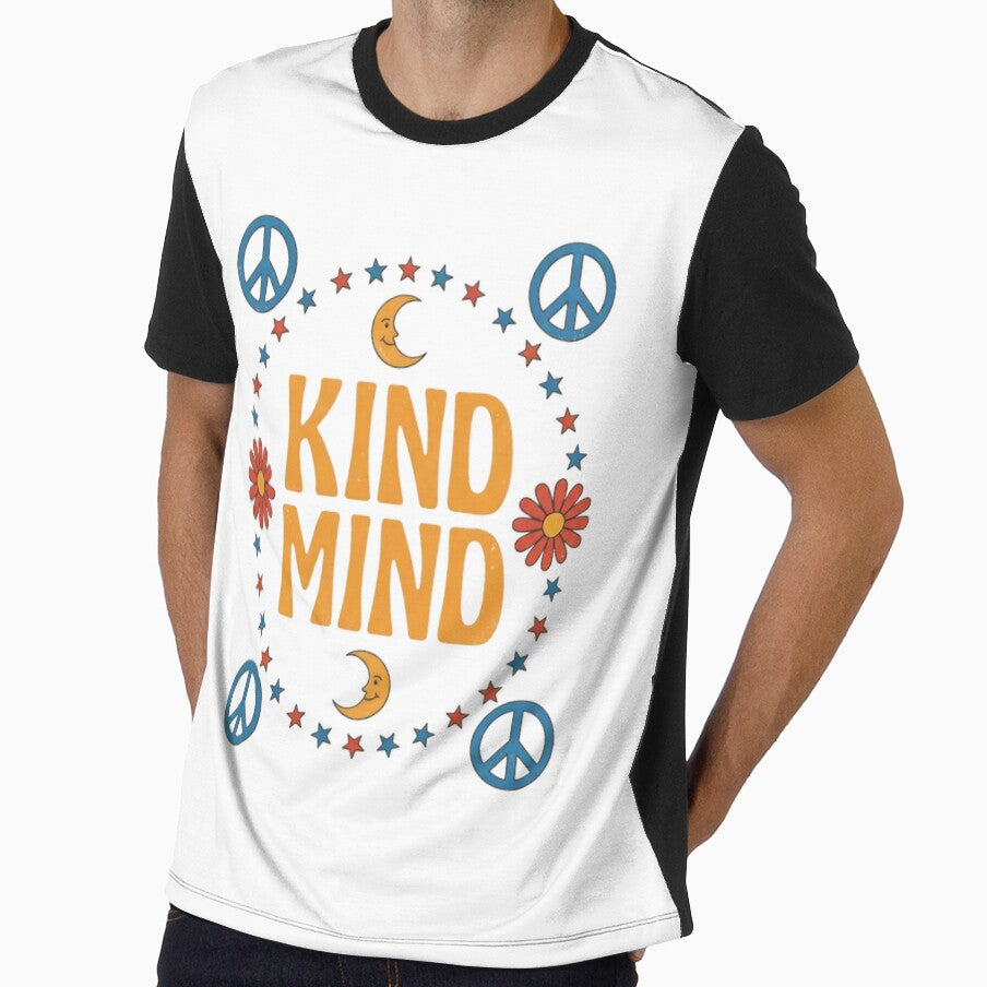 Retro Kind Mind Affirmation Poster Art by aashcreat