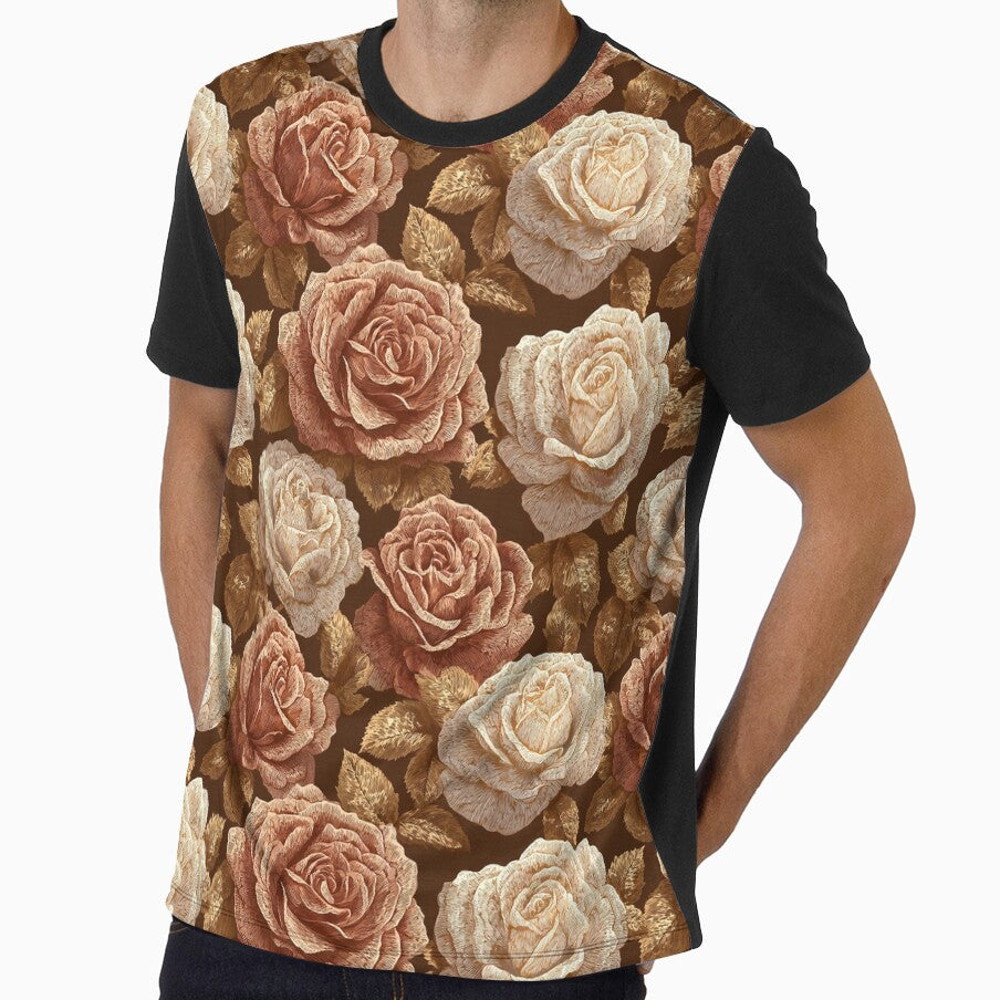 Unique Rose Bouquet  - Botanical Garden Pattern  - Moms Day Gifts by RoyalStarsPatts