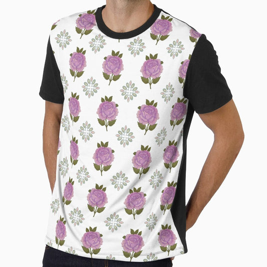 Purple Roses – Vintage Floral Pattern by tviyluv