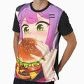 Anime Girl Eating a Burger by SgtAwesomeness
