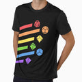 Rainbow Dice Set Tabletop RPG Gaming by pixeptional