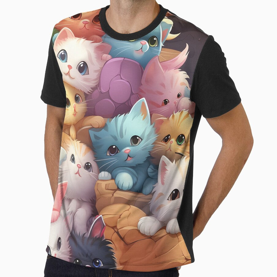 Kawaii Cute Cats Colorful Kittens by Urban  Charms