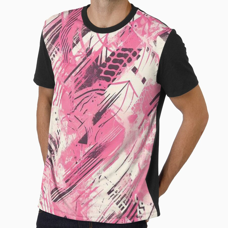 Grungy Pink Abstract by Myra365Art