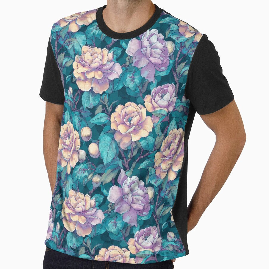 Colorful Gardenias Texture  - Flower Bouquet Pattern  - Birthday Gifts by RoyalStarsPatts
