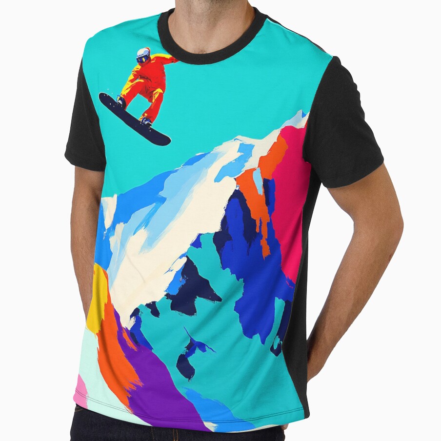 Pop Art Snowboarder by KJNihonDesigner