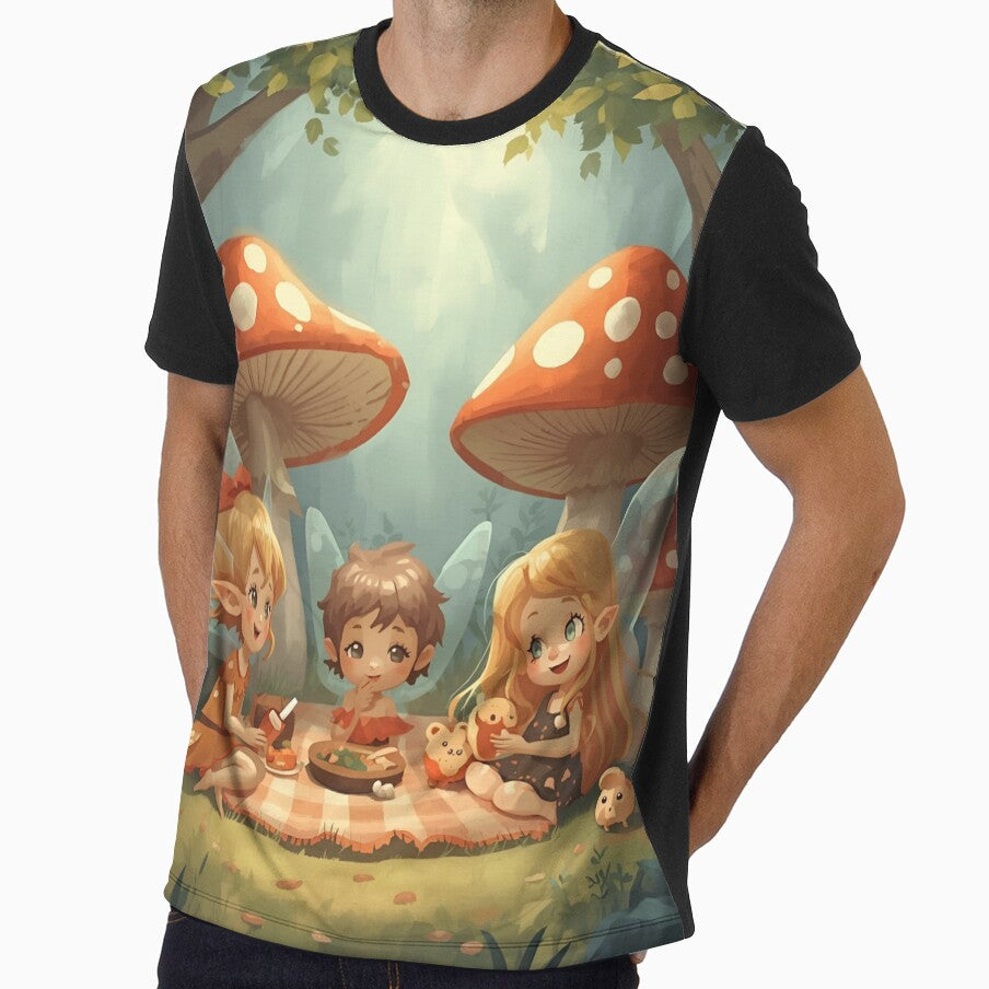 Cute fairies celebrate in the fairytale forest by SimonsDesignArt