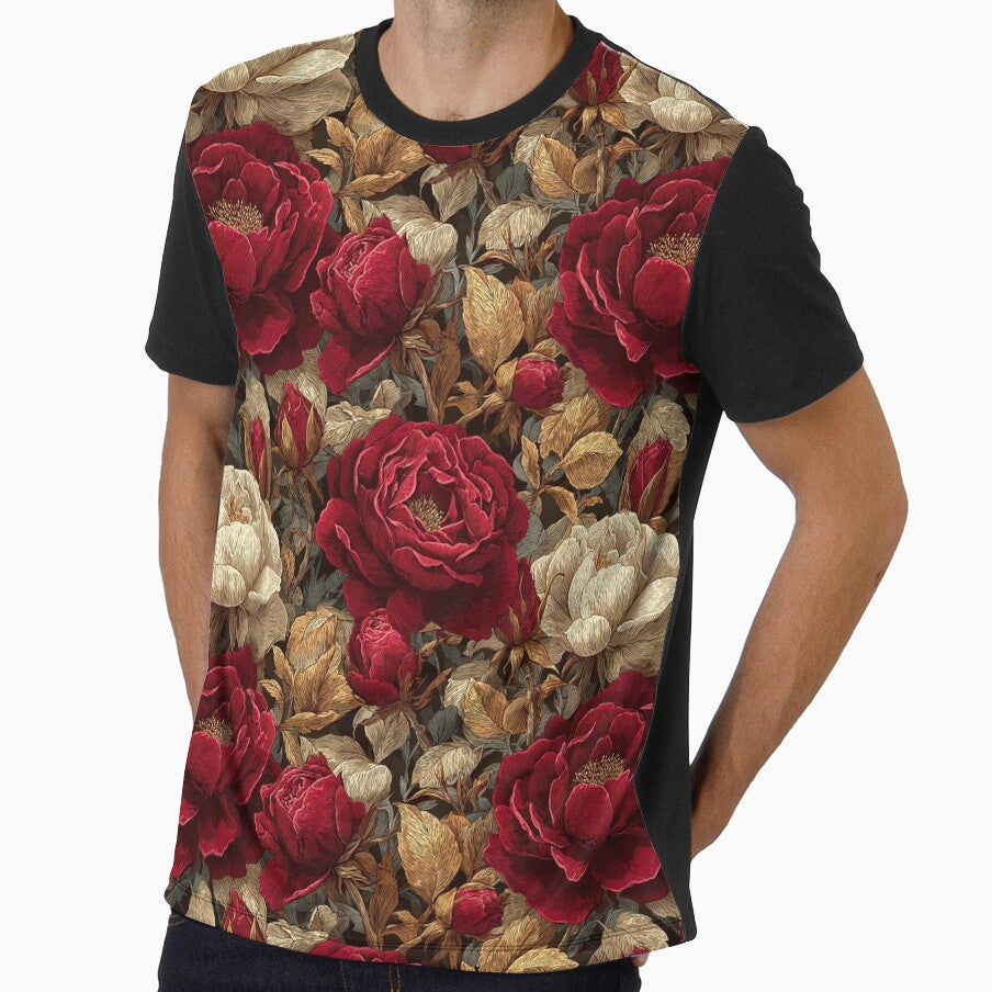 Unique Rose Print  - Retro Flower Floral  - Gifts For Him by RoyalStarsPatts