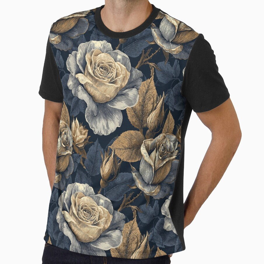 Blooming Rose Floral  - Birth Flower Pattern  - Birthday Gifts For Boyfriend by RoyalStarsPatts