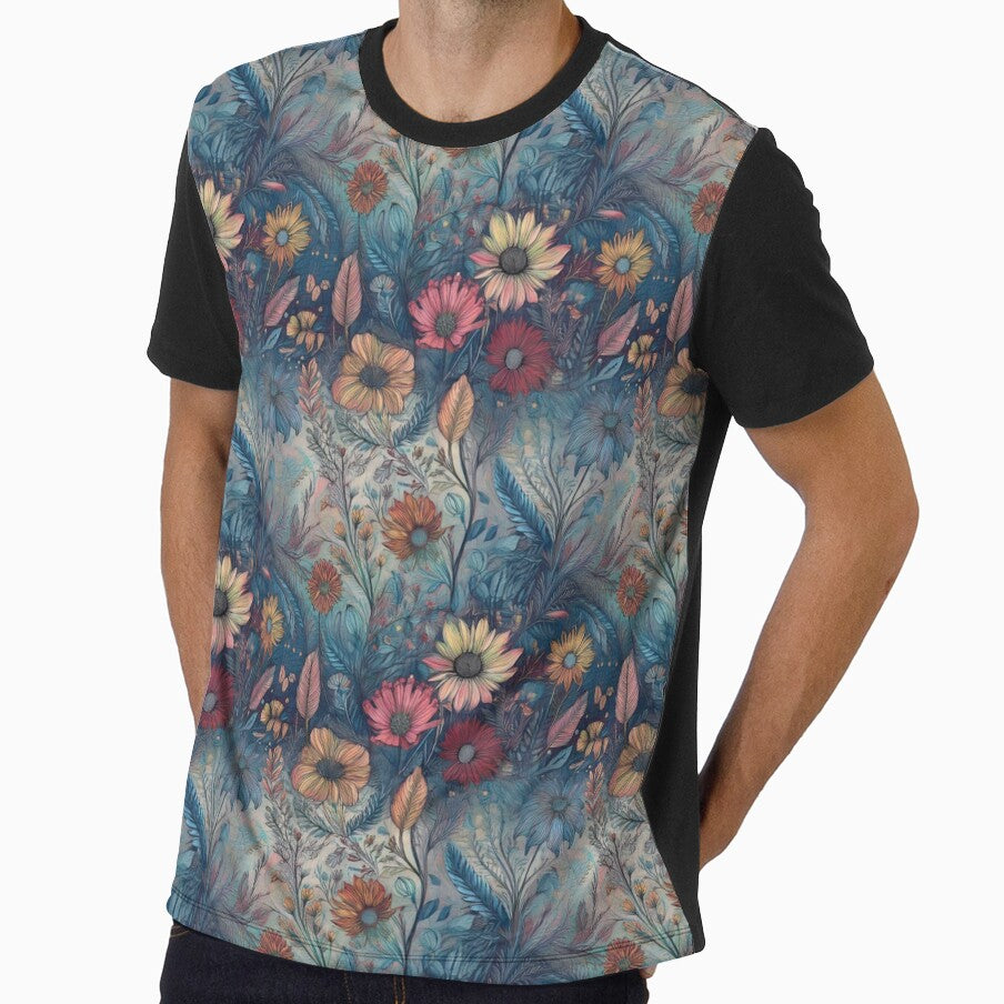 Retro Hippie: Blue Garden by J Marielle Designs