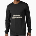 Working Hard Or Hardly Working Funny Office Quote by MinimalMindPrints