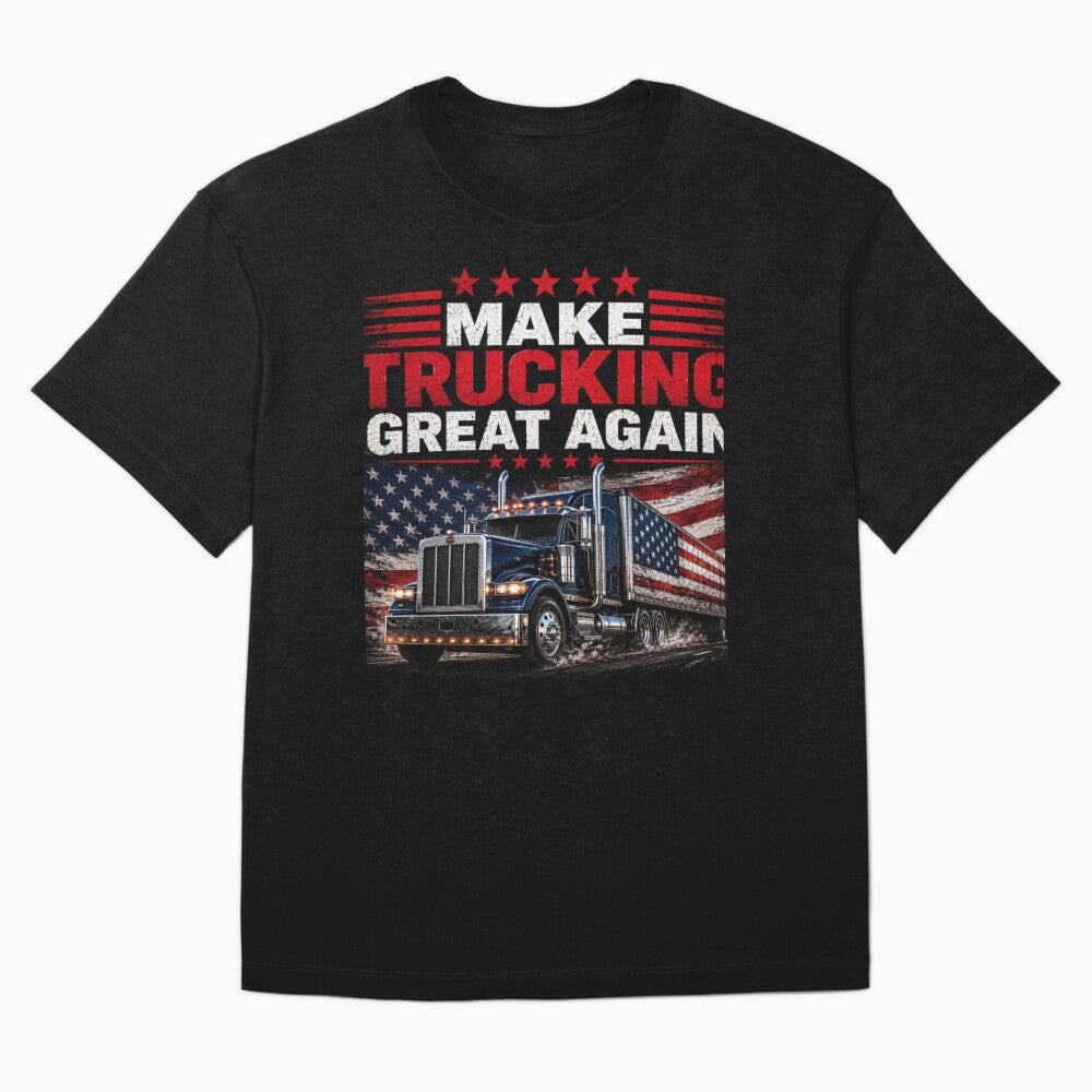 Make trucking great again Patriotic semi truck shirt by Diesel outlaw