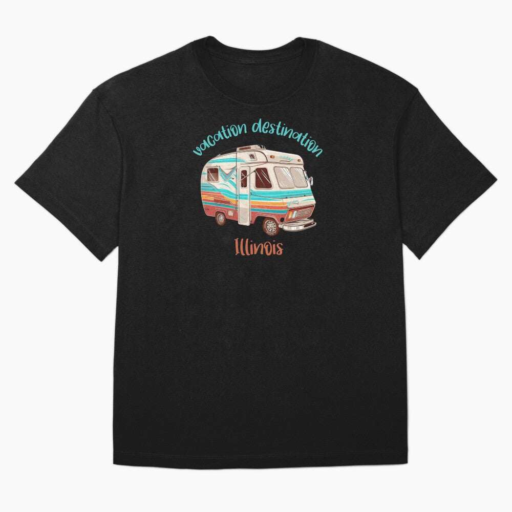 Vacation Destination Illinois T-Shirt by MarqisStudio