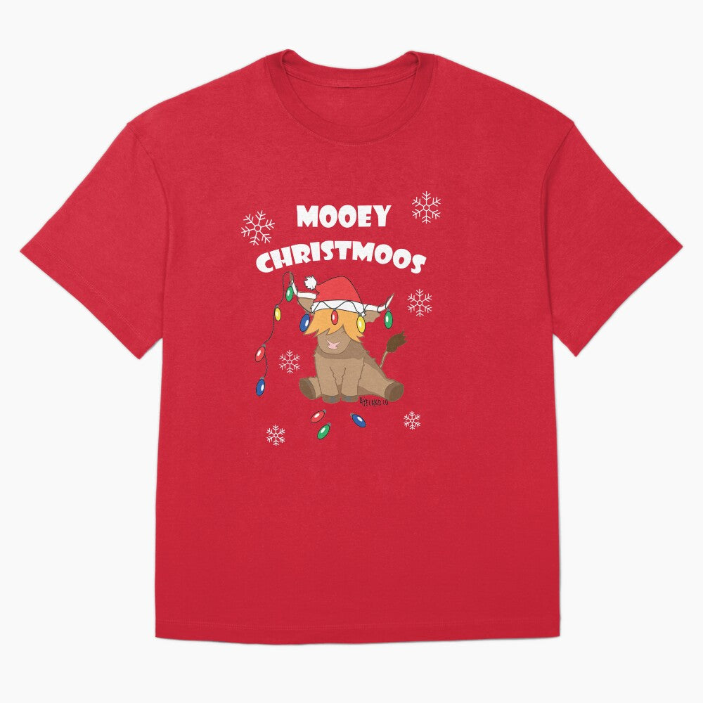 Christmas lights highland cow ugly sweater christmas jumper by Ayelandco