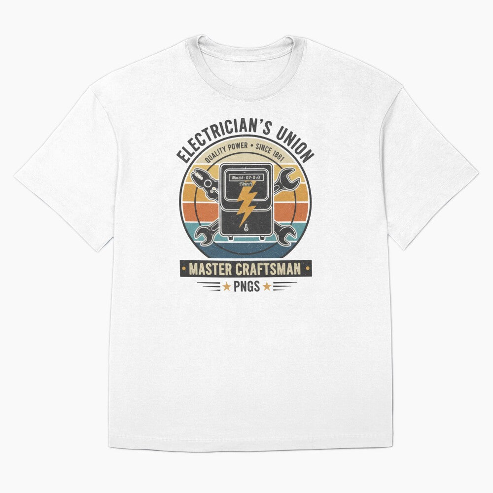 American Electrician T-Shirt |  Electricians Union Master Craftsman by AGRO ART