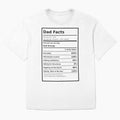 Dad Facts Funny Dad Nutrition Label T-Shirt by TeeheesAndCo