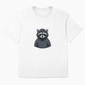 Cool Raccoon Wearing Hoodie and Headphones Sticker Illustration by DigitalStudioZT