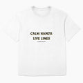 Calm Hands Live Lines Electrician Shirt – Funny Lineman Tee for Electricians, Electrical Worker Pride T-Shirt Gift by IronMade Apparel