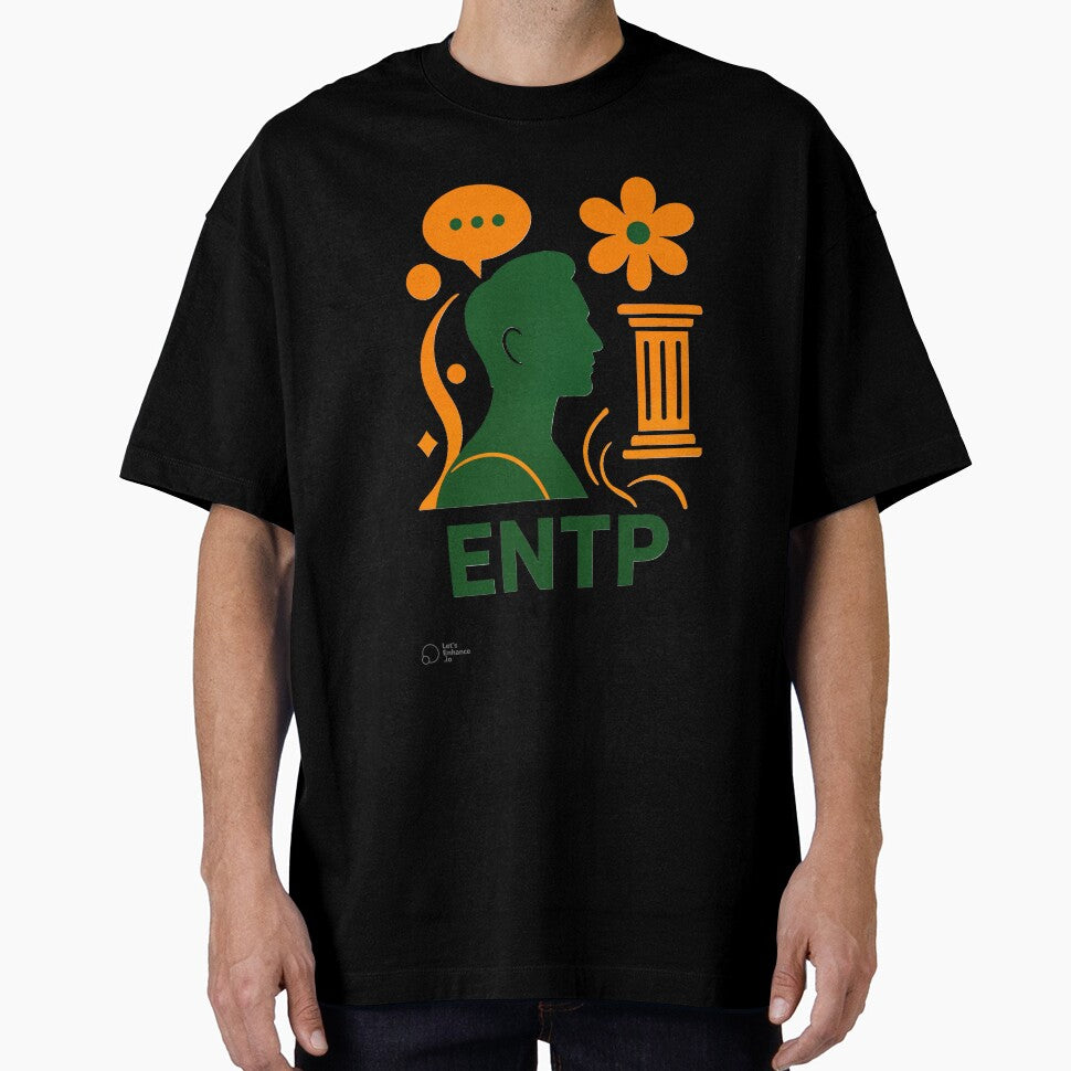 ENTP Personality Abstract Art – MBTI Design (Center Print) by W-Rm