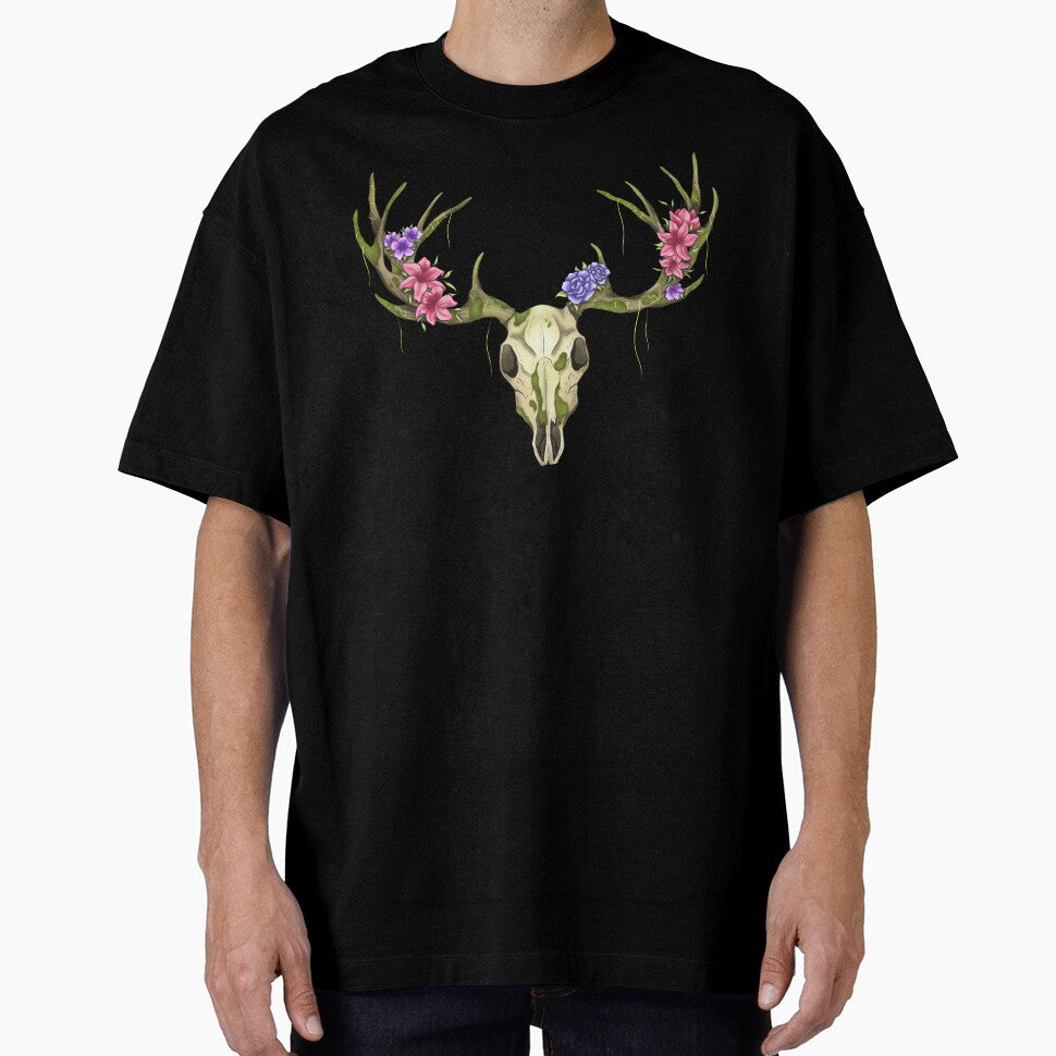 Overgrown Mossy Deer Skull by TesseractCreate