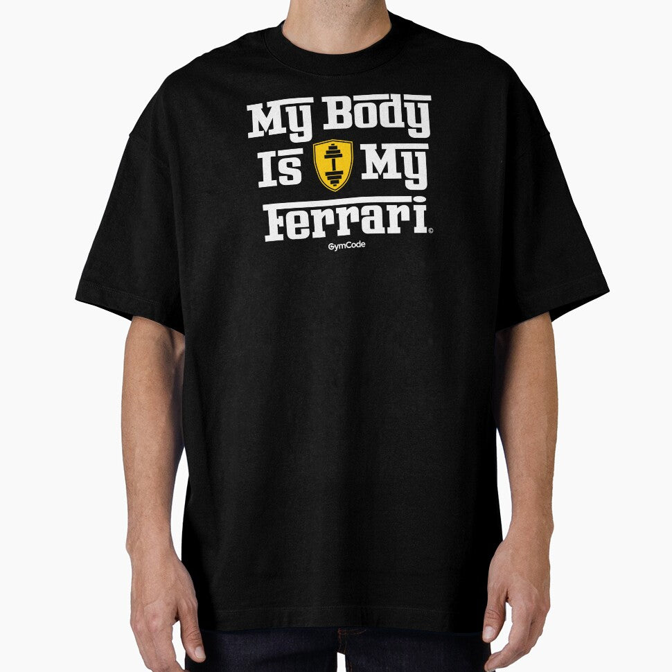 My Body Is My Ferrari – Fitness Motivation Design Tee by GymCode