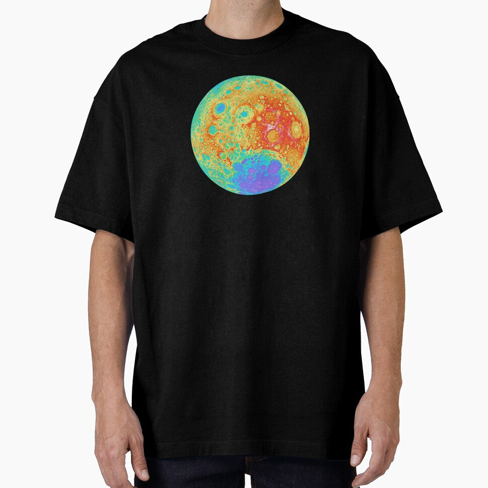 The Moon, in technicolour by Top Quark Design