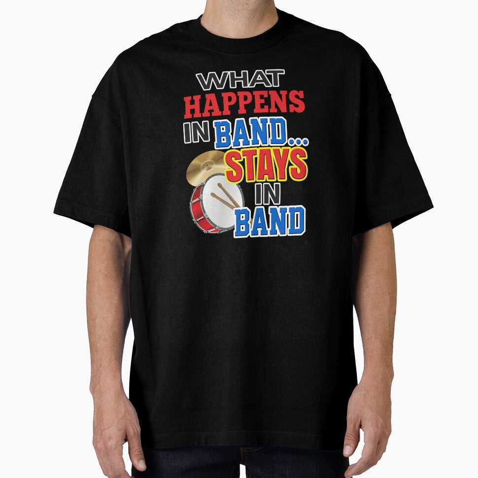 'What Happens In Band…Stays In Band' (Black) by The Button Gal